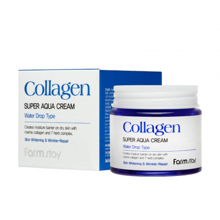 Crema-Balsam pentru Fata Antirid Nutritivă Farmstay Collagen Super Aqua Cream 80ml [1]