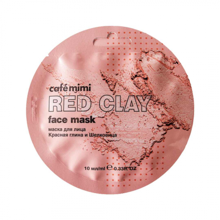 Masca de fata lichida Cafe Mimi Super Food Red Clay & Mulberry cu extracte naturale de Dud, Argila Rosie, Ulei de Struguri si Vitamina E 10ml [0]