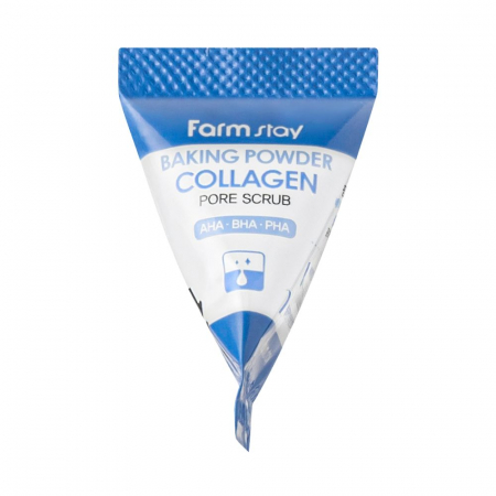 Set pentru Curatare si Exfoliere Ten Antirid Farmstay Collagen Demachiant Bifazic si Scrub de Fata Baking Powder Pore [3]