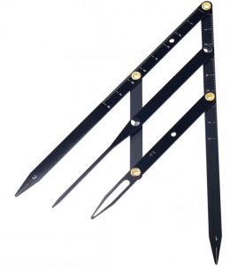 Accesorii echipamente tatuat - Compas de măsurat si desenat sprancene