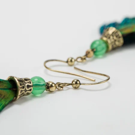 Cercei handmade tip pană de păun – ediție limitată [3]