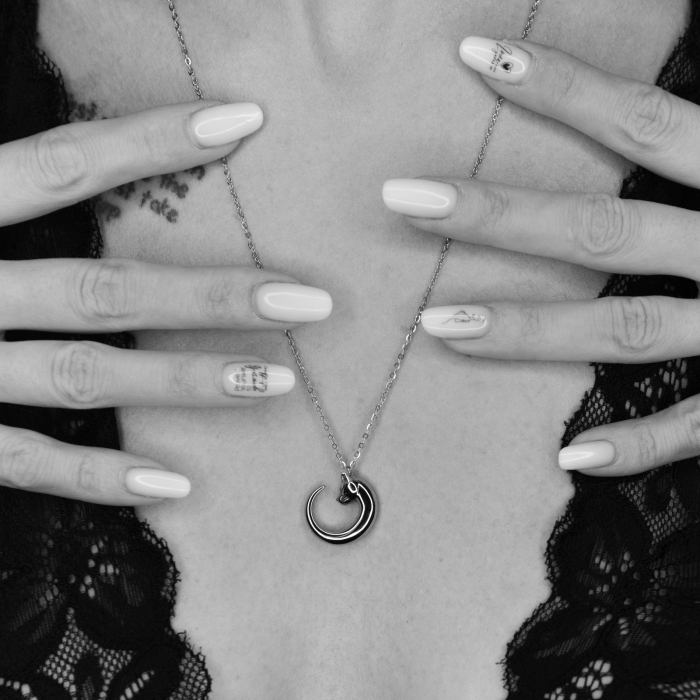 Colier Kitten Essence – Bijuterie statement silver, simbol al delicateții feminine Ninja Kitten [2]