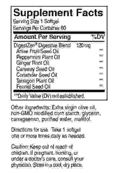 DigestZen® Softgels  Digestive Blend 60 cps doTerra - ajuta la calmarea durerilor de stomac ocazionale! [2]
