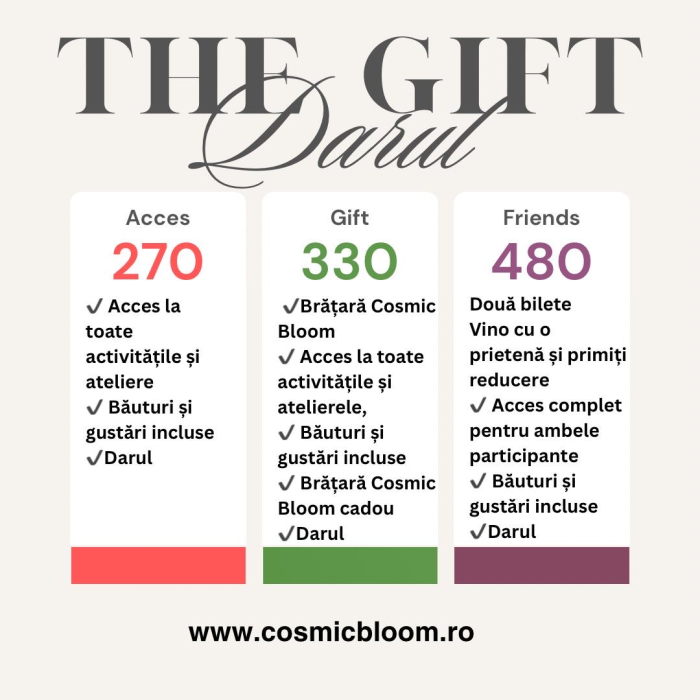 Eveniment - The Gift - 16 Noiembrie - Cosmic Bloom te invita [3]