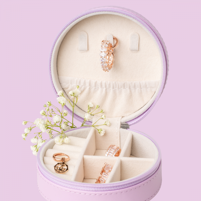 Set Bijuterii Multifuncțional Cosmic Bloom – Eleganță și Stil în Roz Prafuit [3]