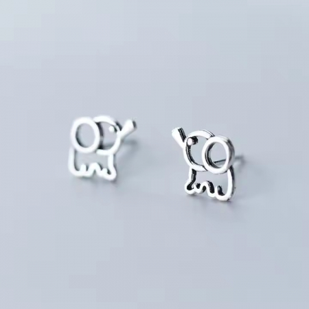 Set 2 perechi Cercei din argint "Stardust Dreams", set elefant si inimioare [5]