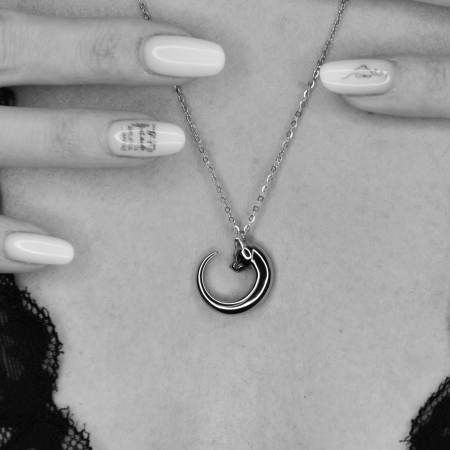 Bijuterii - Soul Jewelry - Colier Kitten Essence – Bijuterie statement silver, simbol al delicateții feminine Ninja Kitten