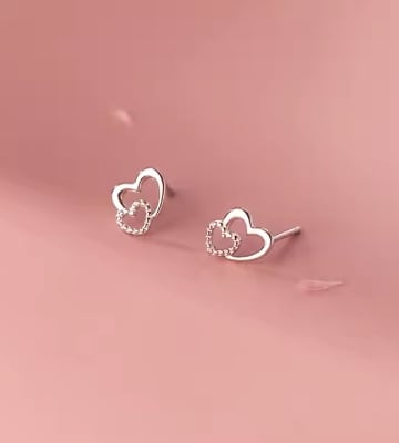 Set 2 perechi Cercei din argint "Stardust Dreams", set elefant si inimioare [1]
