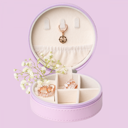Categorie de bijuterie - Set Bijuterii Multifuncțional Cosmic Bloom – Eleganță și Stil în Roz Prafuit