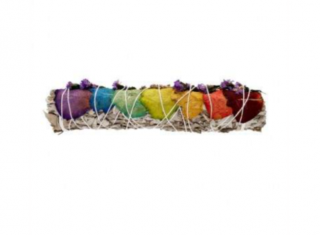 Stick Salvie Albă cu Petale de Trandafir Uscate – Stil Chakra & Purificare Energetică [1]