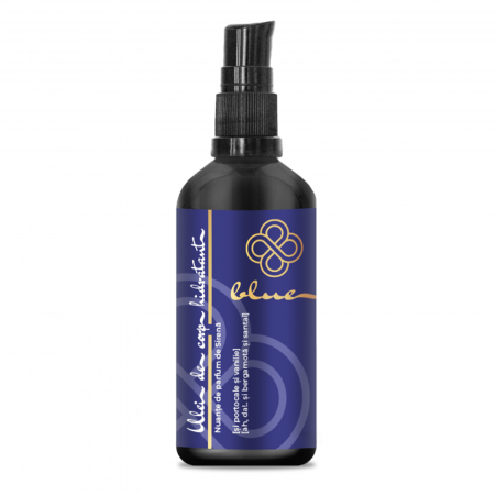 Cosmetice cu ingrediente 100% naturale - Ulei hidratant natural pentru corp cu absorbtie rapida ( shower oil) Blue Line, 100 ml