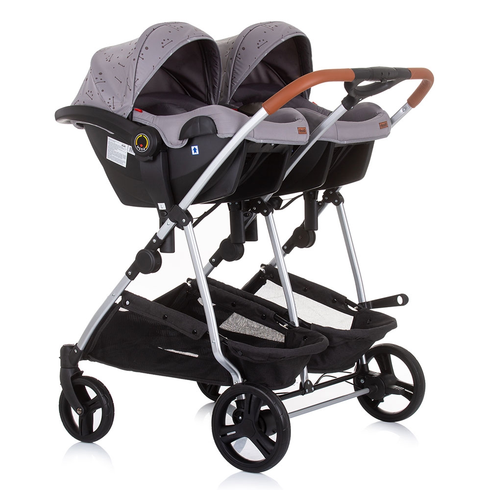 Carucior gemeni Chipolino Duo Smart 3 in 1 graphite [11]