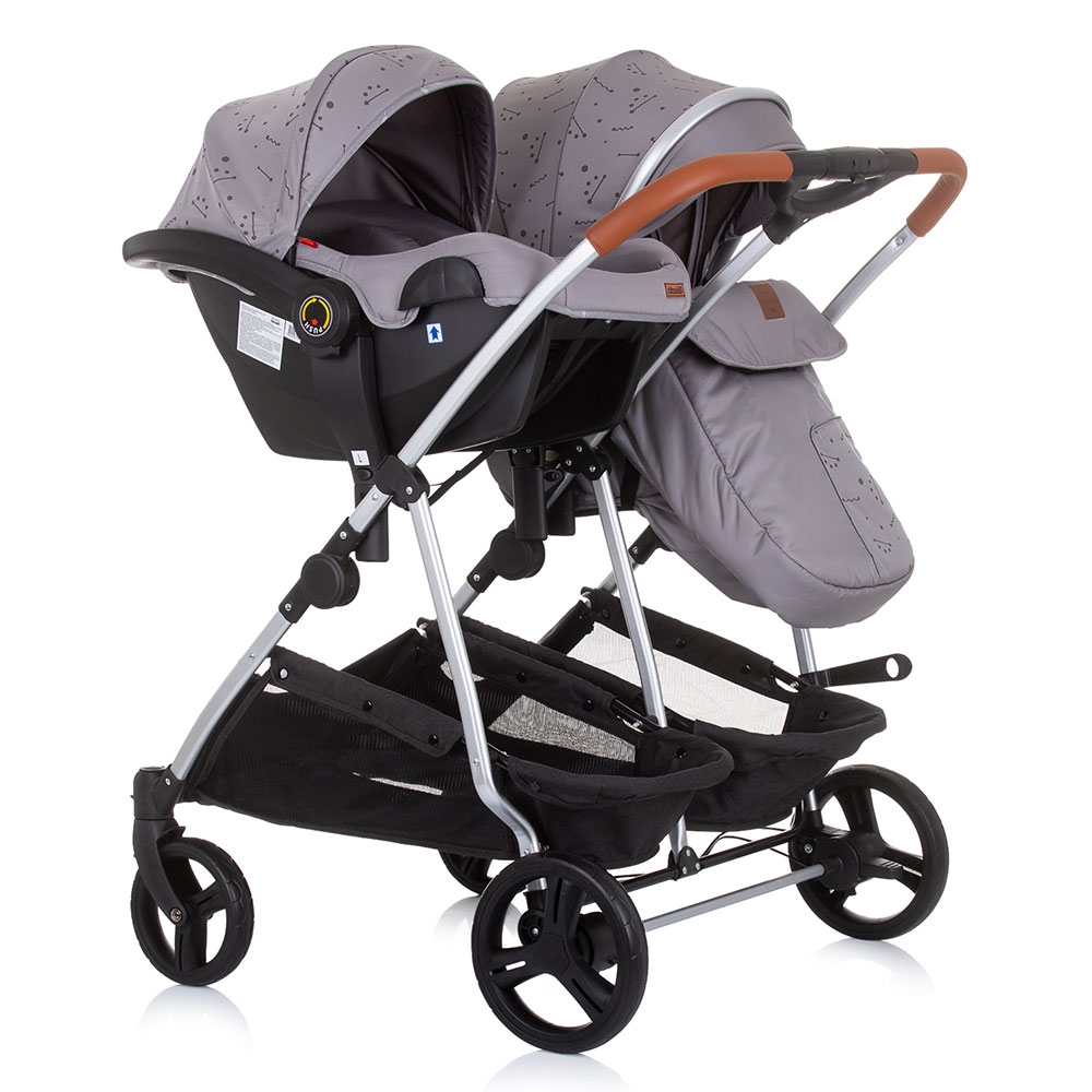 Carucior gemeni Chipolino Duo Smart 3 in 1 graphite [10]