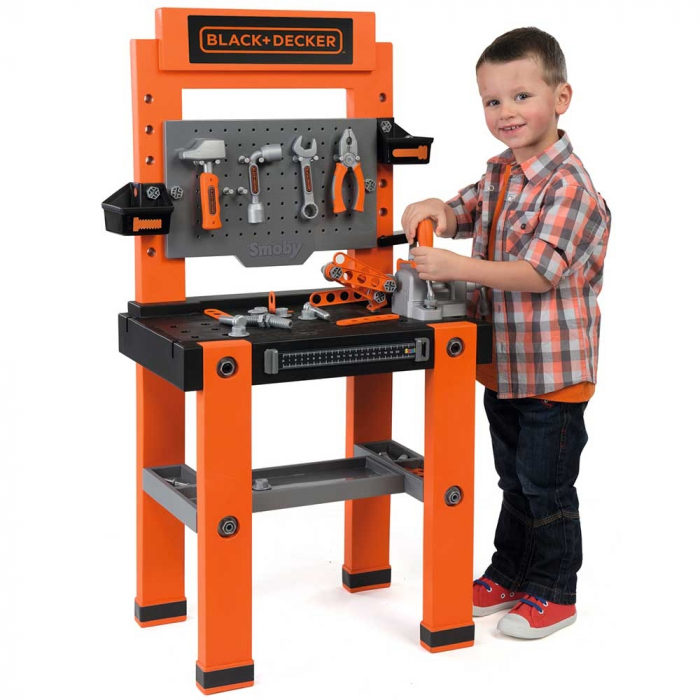 Atelier Smoby Black & Decker Bricolo One cu accesorii [9]