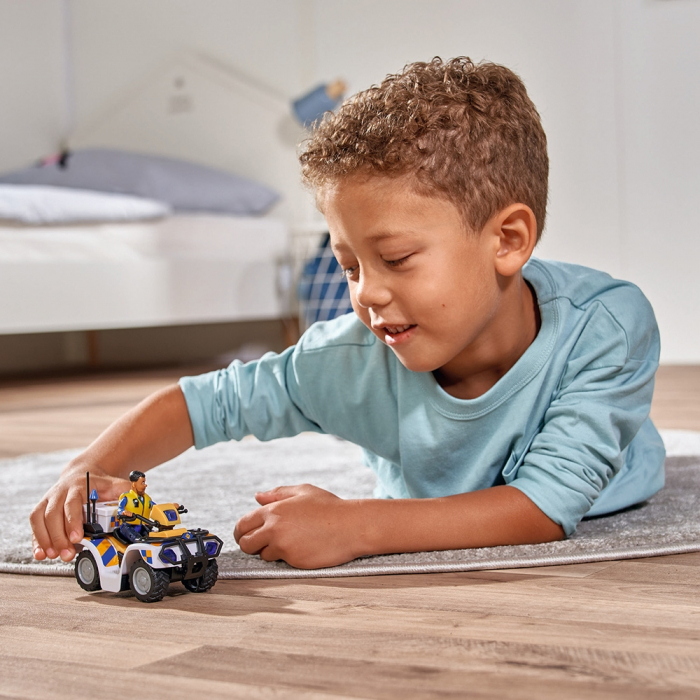 ATV Simba Fireman Sam Police cu figurina Malcolm si accesorii [9]