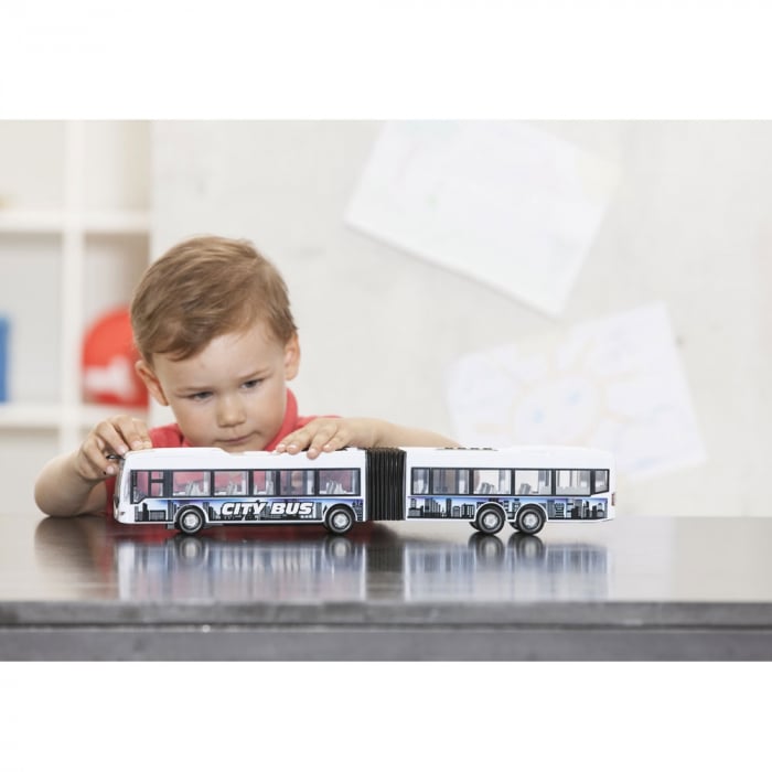 Autobuz Dickie Toys City Express Bus alb [3]