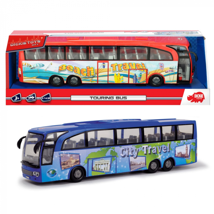 Autobuz Dickie Toys Touring Bus albastru [7]