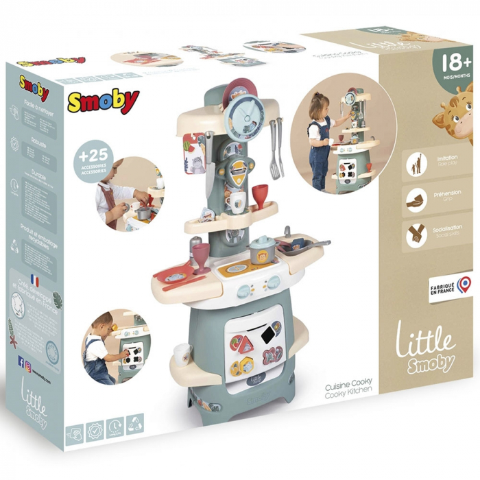 Bucatarie Smoby Cooky Kitchen albastru cu accesorii [10]