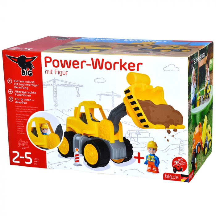 Buldozer Big Power Worker Wheel Loader cu figurina [8]
