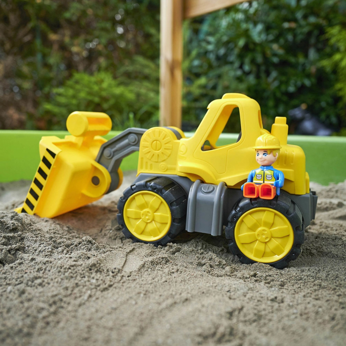 Buldozer Big Power Worker Wheel Loader cu figurina [2]