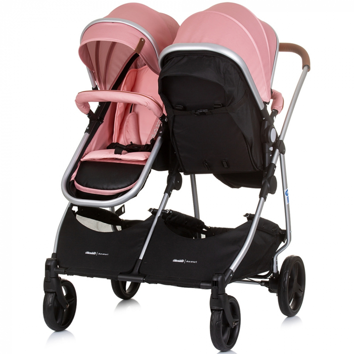 Carucior gemeni Chipolino Duo Smart 2 in 1 flamingo [4]