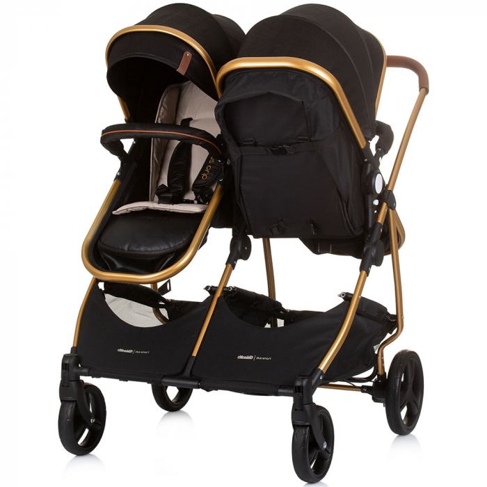 Carucior gemeni Chipolino Duo Smart 2 in 1 obsidian gold [4]