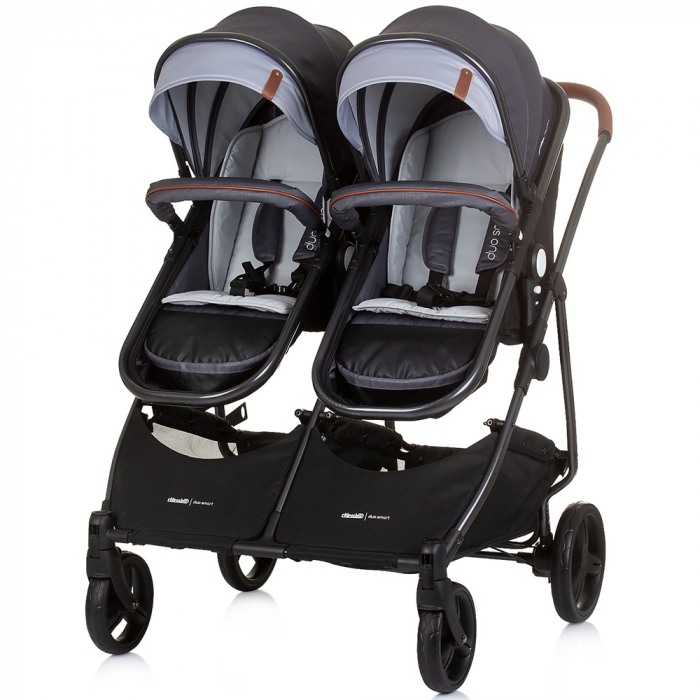Carucior gemeni Chipolino Duo Smart 2 in 1 silver grey [6]