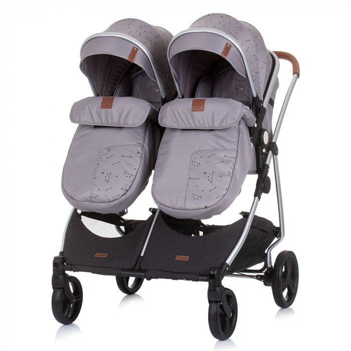 Carucior gemeni Chipolino Duo Smart 3 in 1 graphite [8]