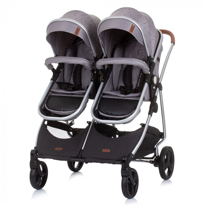 Carucior gemeni Chipolino Duo Smart 3 in 1 graphite [7]