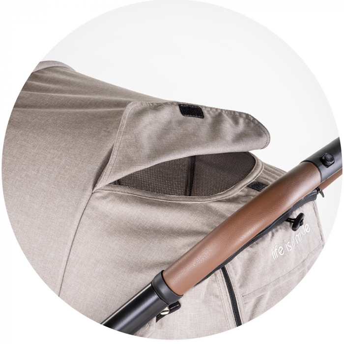 Carucior sport Chipolino Ultera cu husa picioare tiramisu [10]