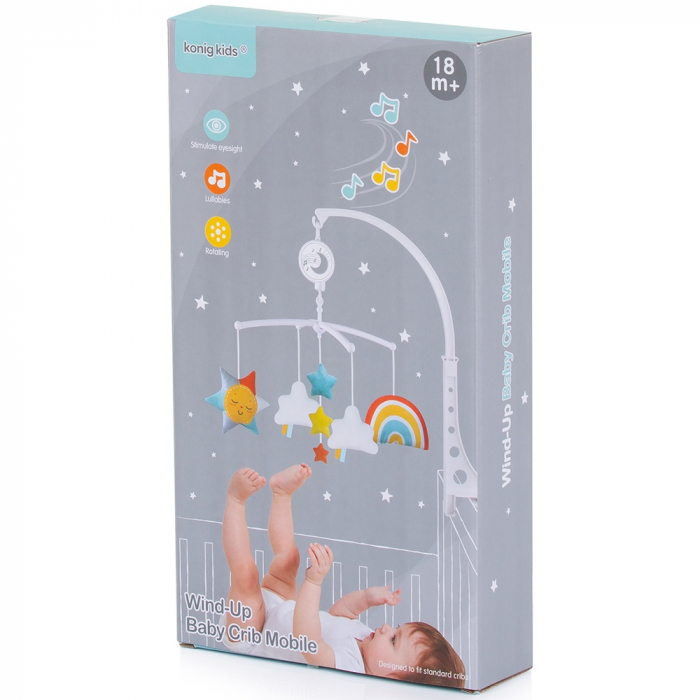 Carusel muzical pentru patut Chipolino Colorful clouds [3]