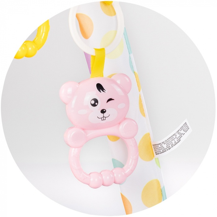 Covoras de joaca cu pian Chipolino Zoo Party blue [7]