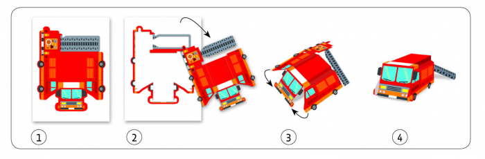 Creeaza jucarii din hartie Vehicule Djeco [3]
