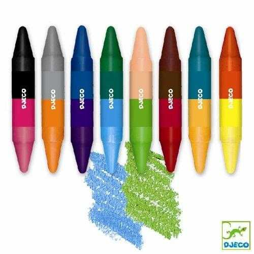 Creioane de colorat duble Djeco [2]