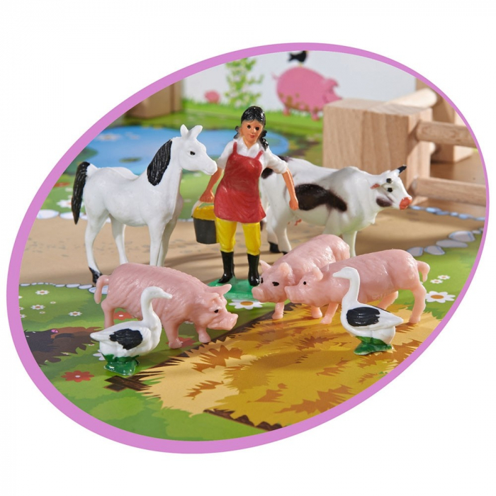 Ferma din lemn Eichhorn 51x36x17 cm cu accesorii [2]