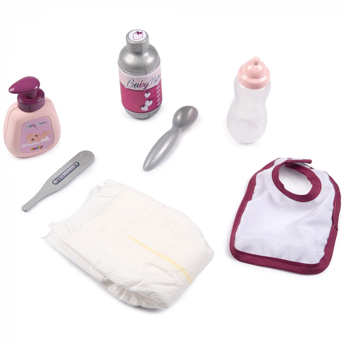 Gentuta de infasat pentru papusa Smoby Baby Nurse Changing Bag cu accesorii [2]