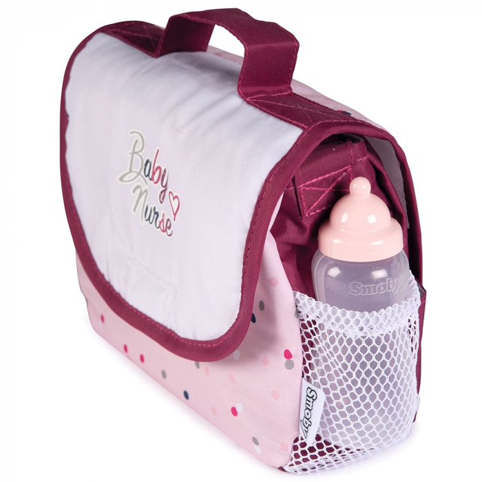 Gentuta de infasat pentru papusa Smoby Baby Nurse Changing Bag cu accesorii [4]