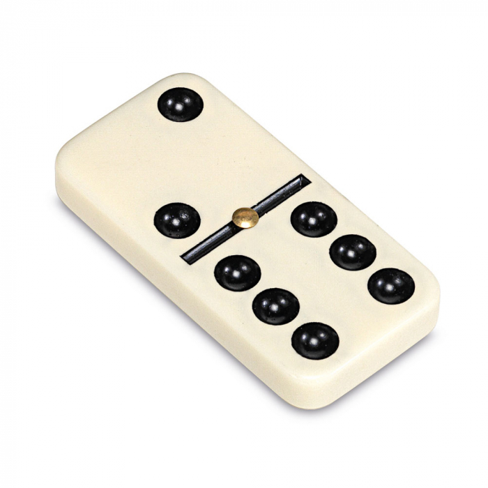 Joc Domino clasic cu 28 piese, cu insertie metalica, Cayro [3]