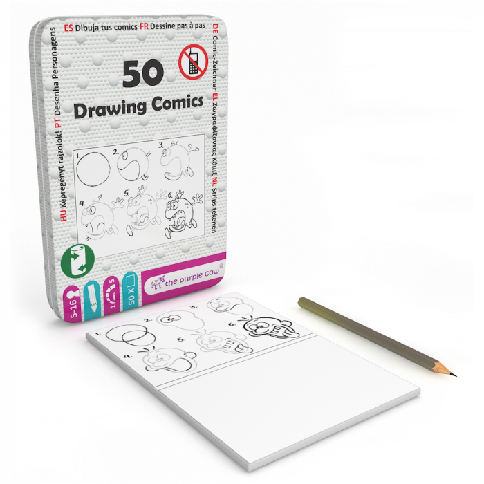 Joc educativ 50 de provocari deseneaza in 6 pasi, Purple Cow [2]