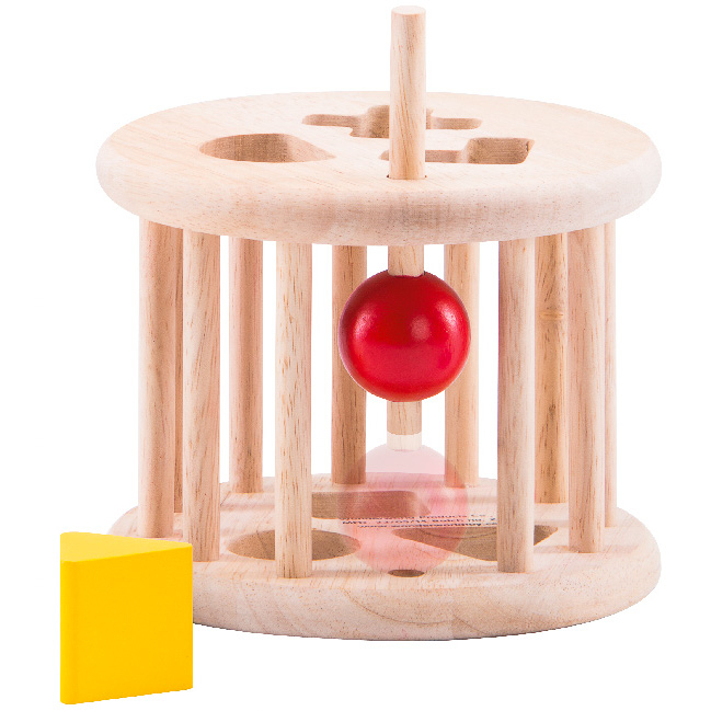 Jucarie de sortat forme din lemn [3]