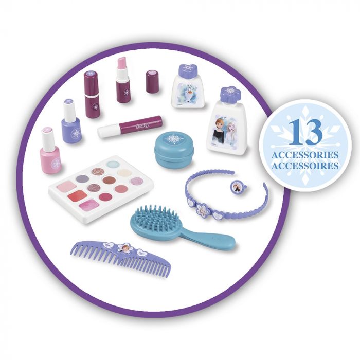 Jucarie Smoby Gentuta cosmetica Frozen Beauty Vanity cu accesorii [3]