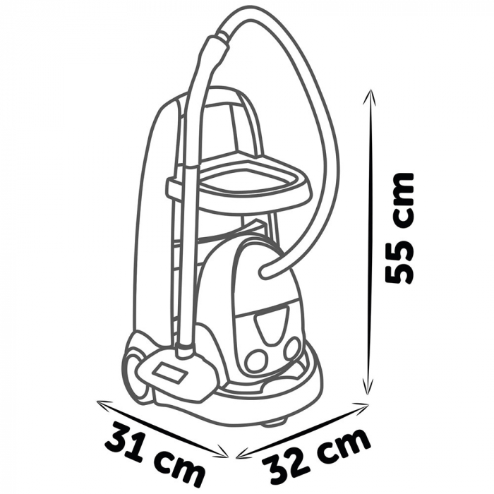Jucarie Smoby Set curatenie cu troller si aspirator electronic negru [4]