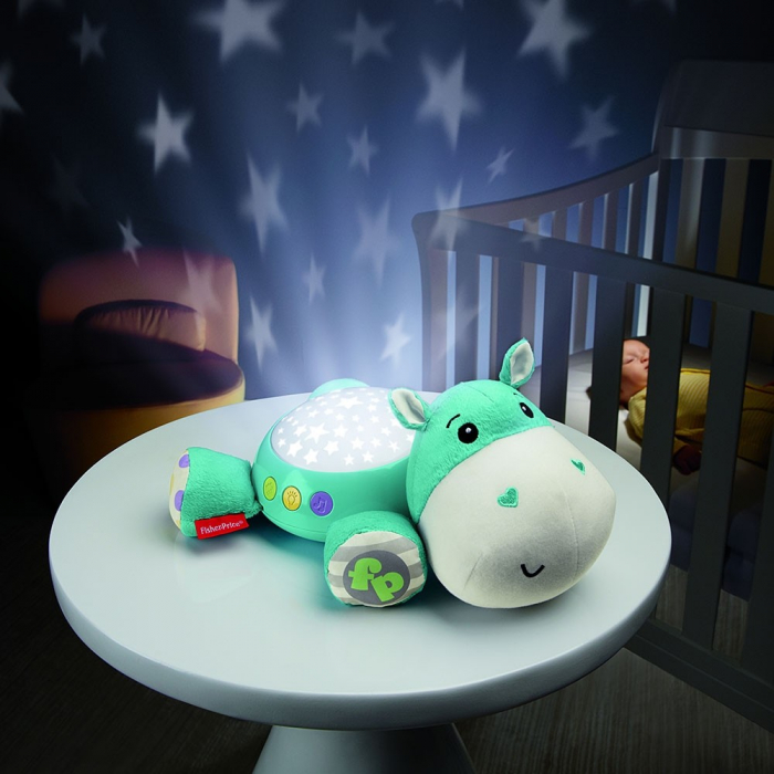 Lampa de veghe plus Newborn Hipopotam  albastru Fisher Price [2]