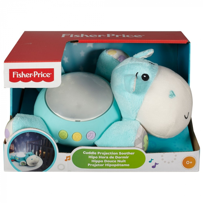 Lampa de veghe plus Newborn Hipopotam  albastru Fisher Price [5]