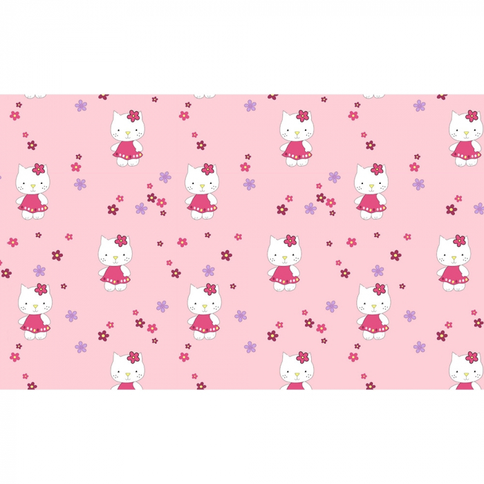 Lenjerie patut Hubners Kitty Floricele 4 piese roz [2]