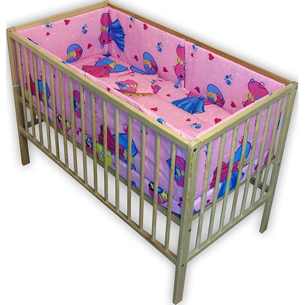 Lenjerie patut Hubners Princess 5 piese roz [1]