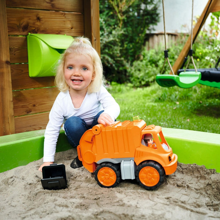 Masina de gunoi Big Power Worker Garbage Truck cu figurina [5]