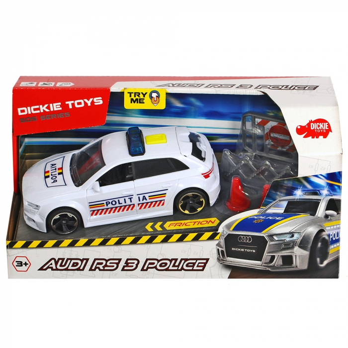 Masina de politie Dickie Toys Audi RS3 cu accesorii [2]