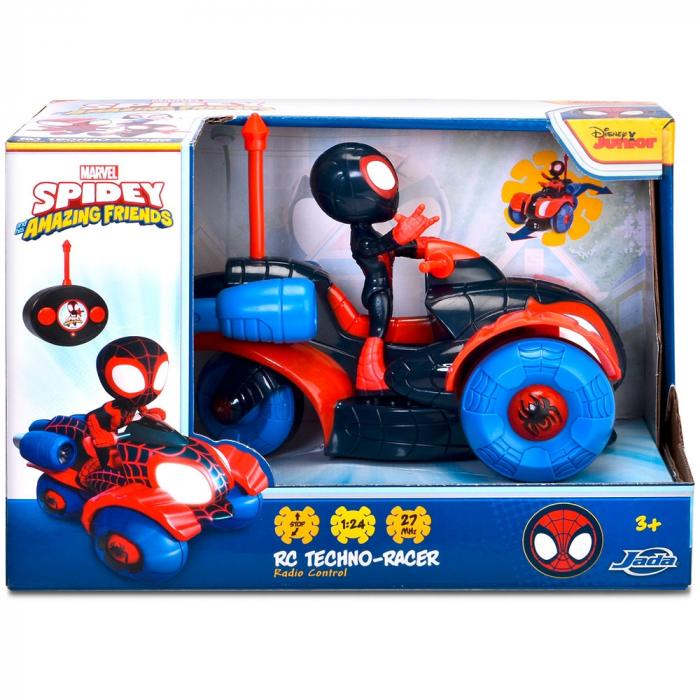 Masina Jada Toys RC Miles Morales Techno-Racer 1:24 17 cm cu telecomanda [4]