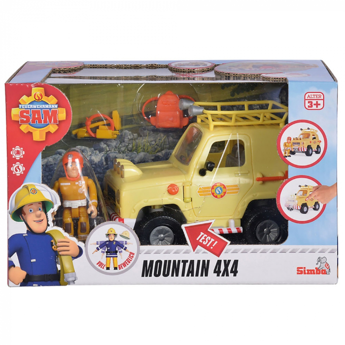 Masina Simba Fireman Sam Mountain 4x4 cu figurina si accesorii [2]